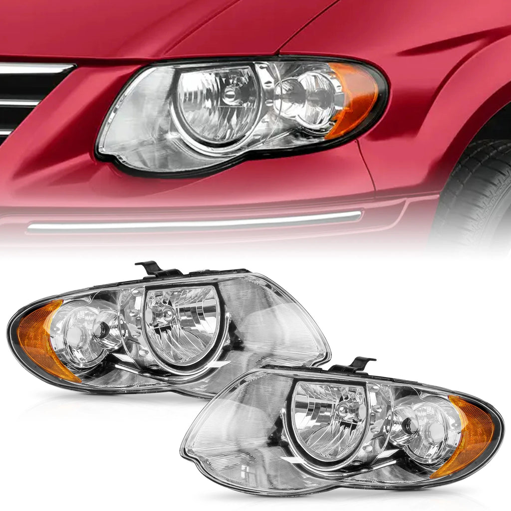 Pair Headlight Set for Chrysler Town & Country (2005–2007) 10820277