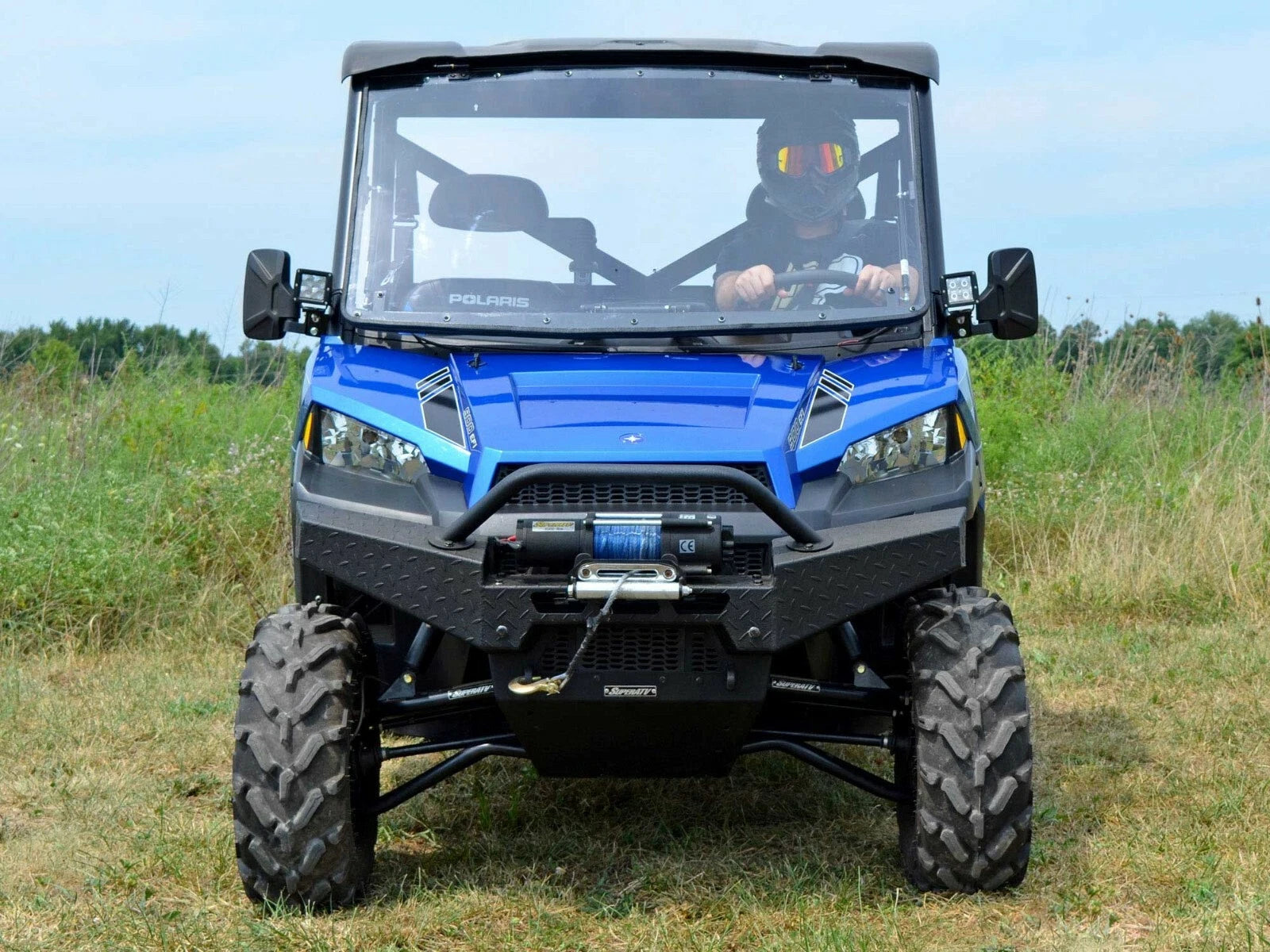 Scratch Resistant Flip Windshield for Polaris Ranger XP 900 / Crew (2013–2021)