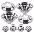 Set of 4 Stainless Steel Dual Wheel Simulator Covers for Dodge Ram 3500 (2003–2018)