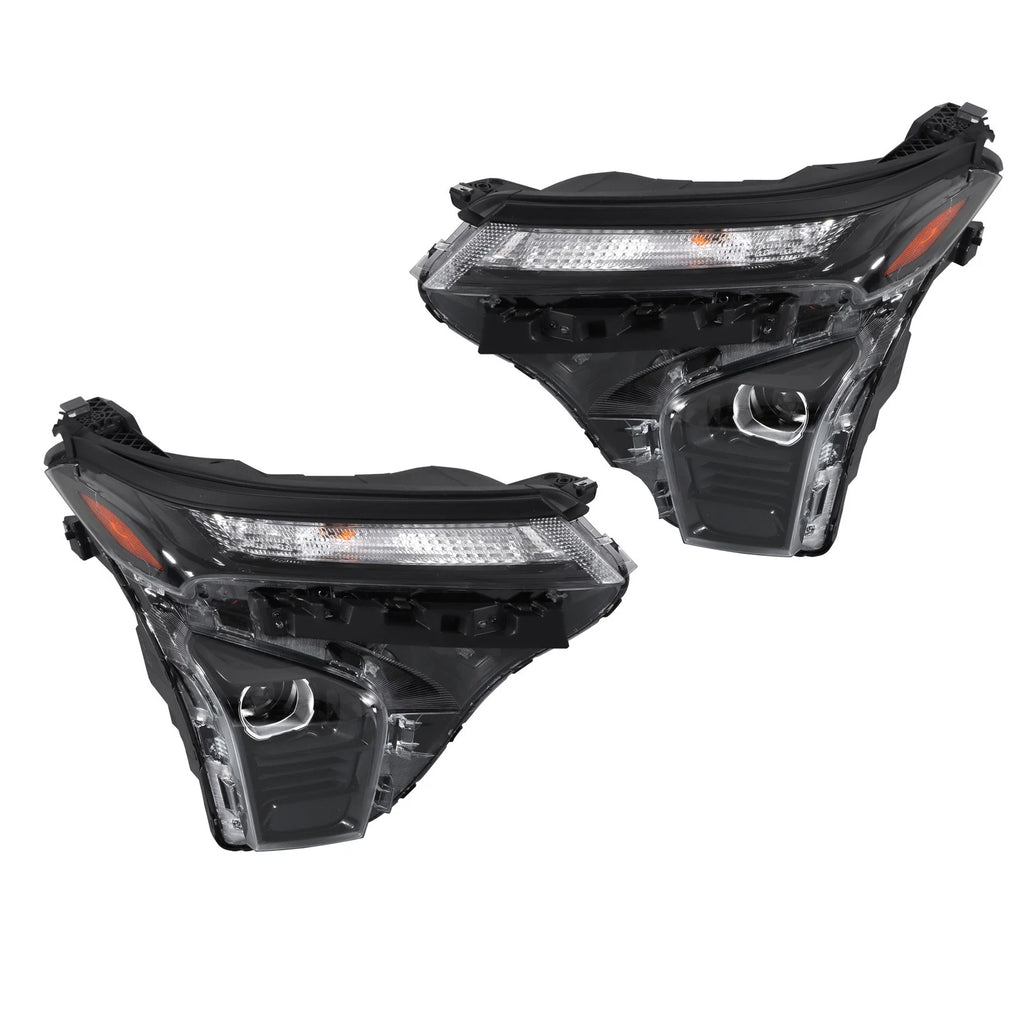 Set of 2 Black LED Headlights for Chevy Trax (2024–2025)