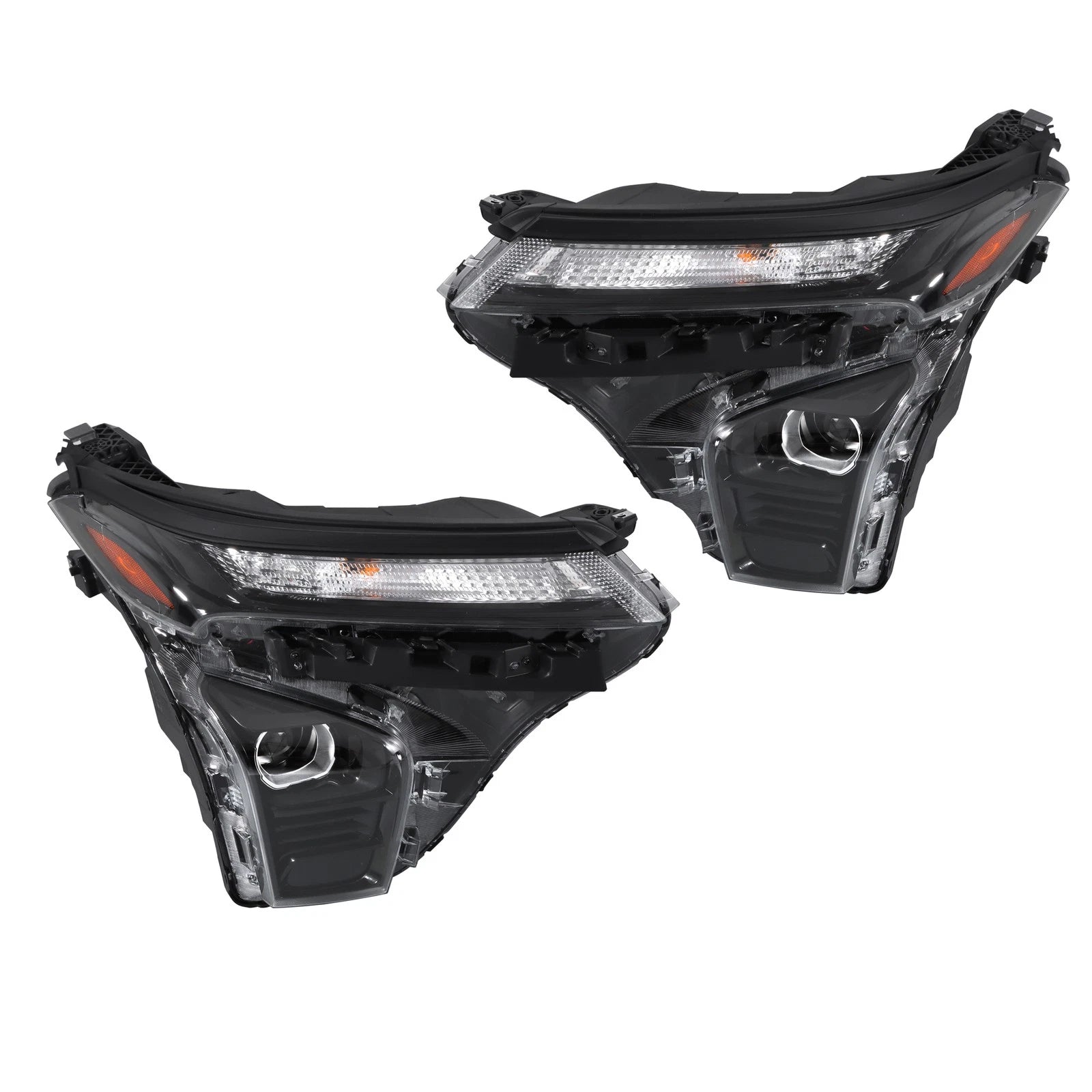 Set of 2 Black LED Headlights for Chevy Trax (2024–2025)