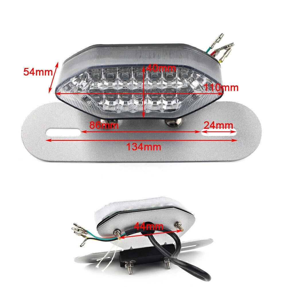 Smoke Lens 16 LEDs Tail Light Lamp for
