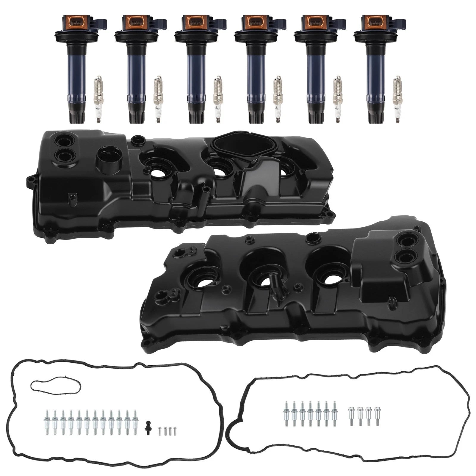 Valve Cover Kit with 6 Coils & Plugs for Ford F-150 3.5L V6 Turbo (2013–2016)