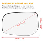 Left Side Heated Mirror Glass with Backing Plate 879090D260 for Toyota Yaris (2007–2011)