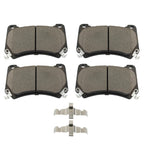 Set of 4 Front Ceramic Brake Pads for Hyundai Equus (2011) Genesis (2009–2011)