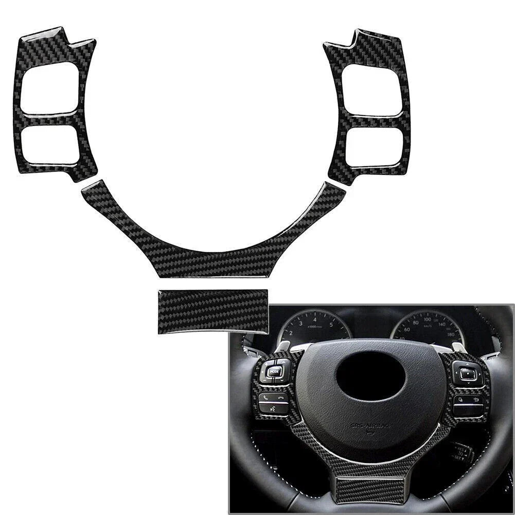 Steering Wheel Cover 4Pcs/Set Carbon Fiber for 200t 300h