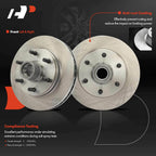 Front Disc Brake Rotors & Ceramic Pads for Chevy Express 2500 (1996-2002)