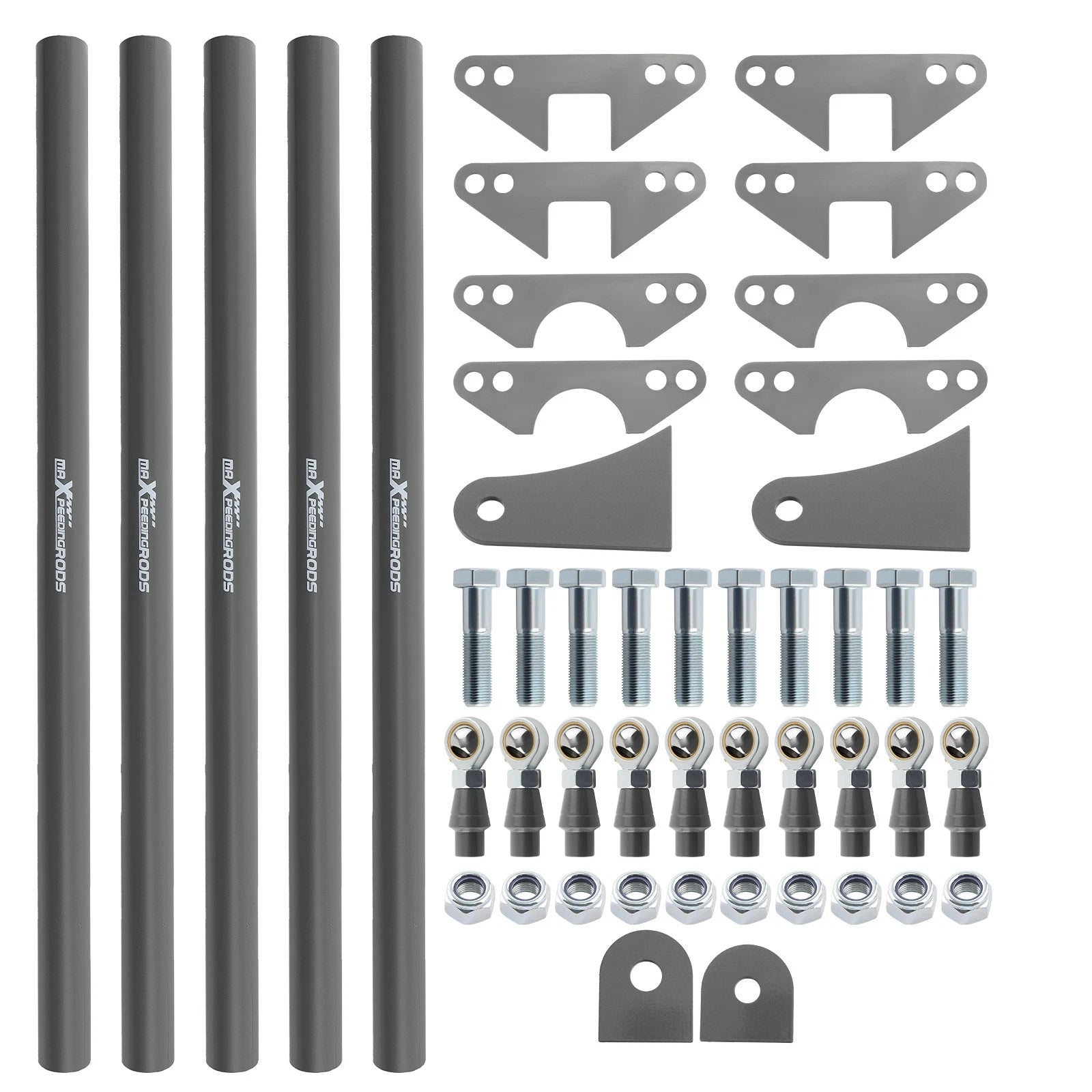 Weld On Parallel 4 Link Suspension Kit with 24" Bars & Hex Head Bolts