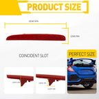 Red Lens Rear Bumper Reflector for Honda Civic Hatchback (2017–2021)