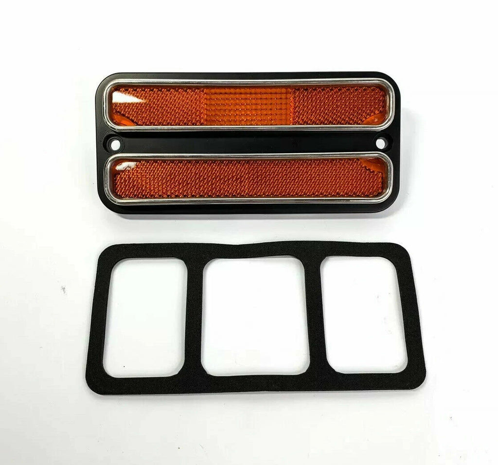 Front Side Marker Light Set Red Amber for Chevy GMC Pickup (1968–1972)