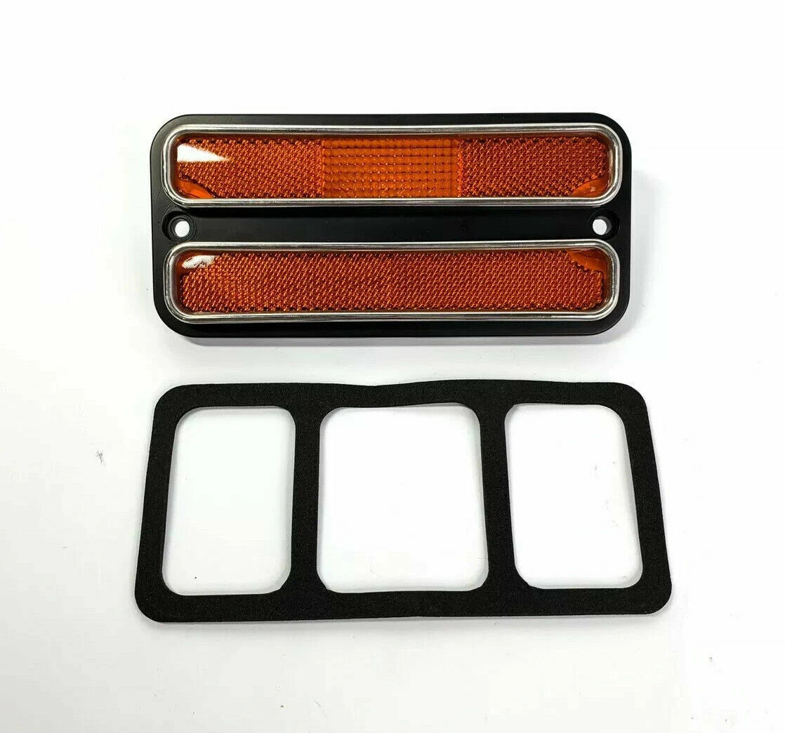 Front Side Marker Light Set Red Amber for Chevy GMC Pickup (1968–1972)