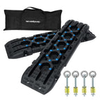 2X Off-Road Recovery Traction Boards for 4WD 4X4 RV SUV (Black)