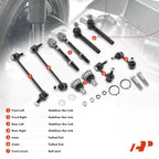 10x Front Lower Ball Joints & Sway Bar Links for Nissan Murano (2003–2022)