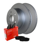 Rear Brake Kit 345mm Rotors & TRW Pro Ceramic Pads for Cadillac Chevrolet GMC