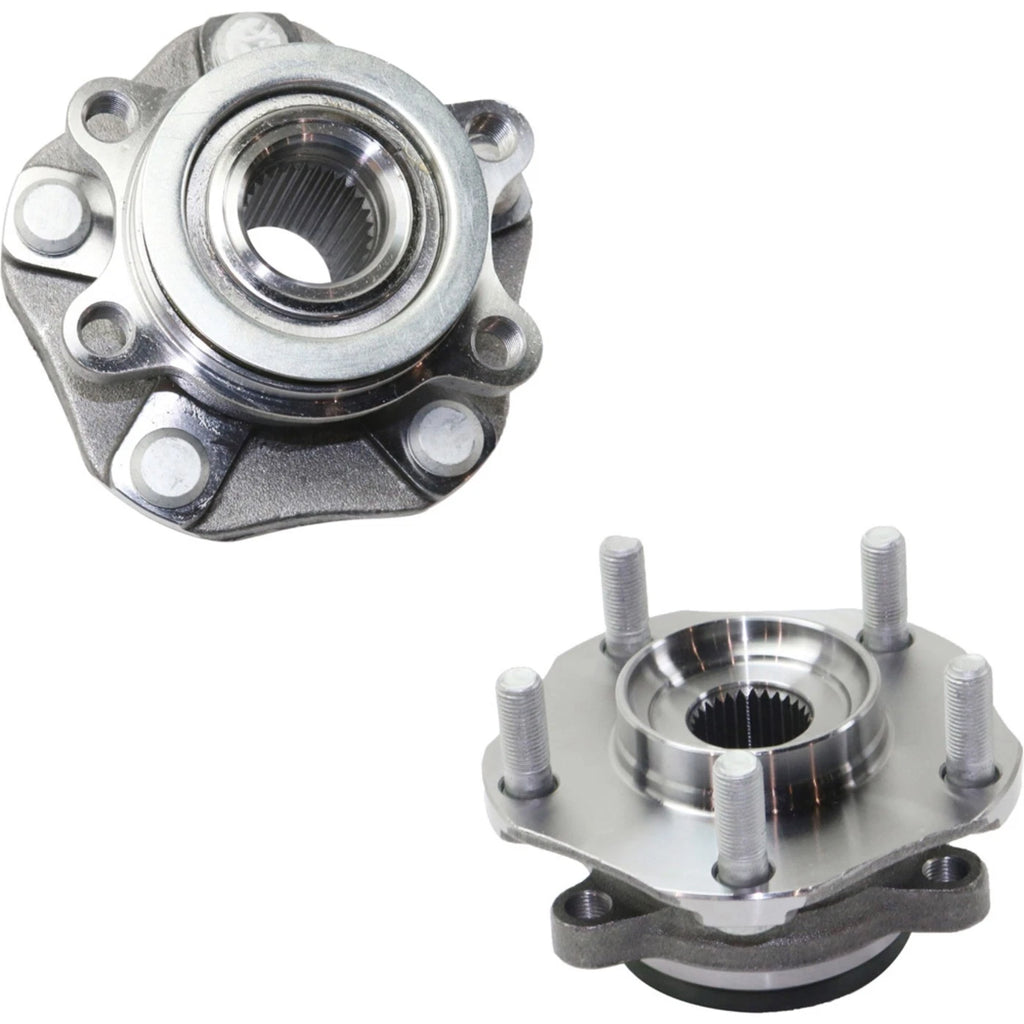 Set of 2 Wheel Hubs for Nissan Sentra (2013–2019) with Bearings
