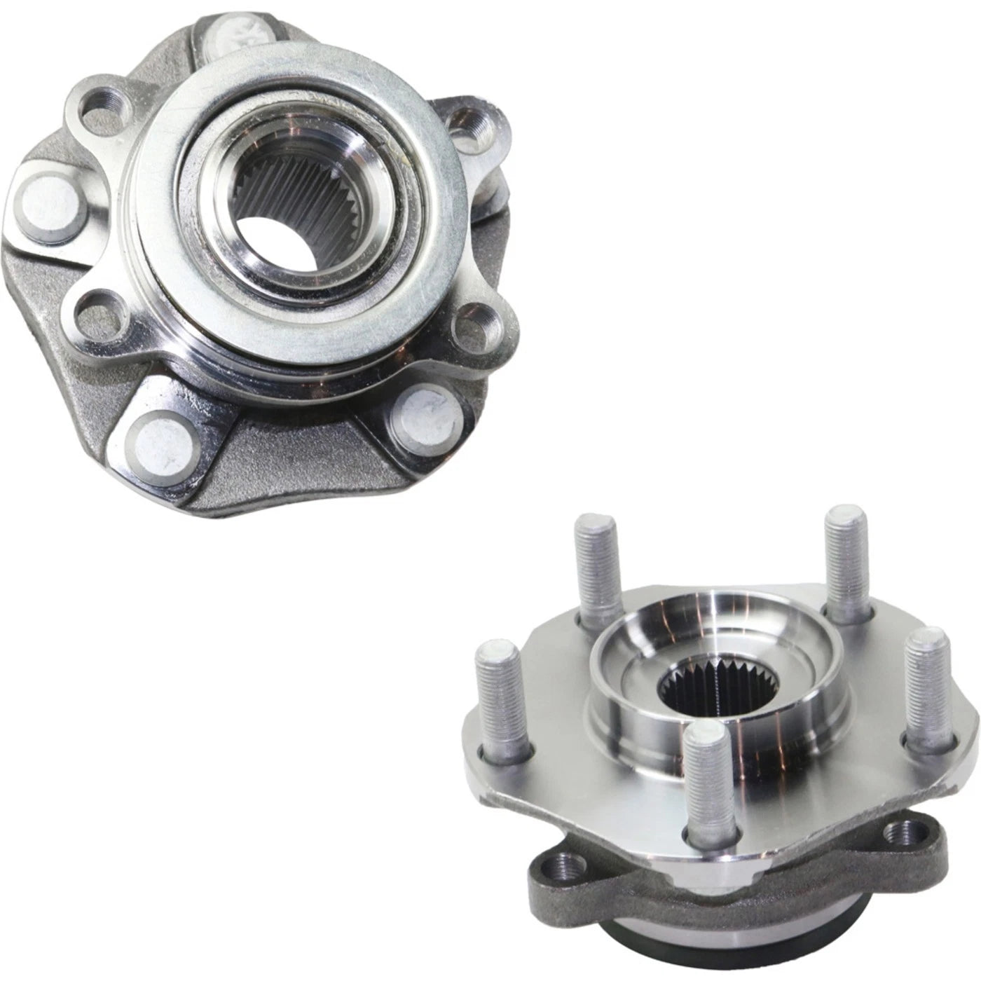 Set of 2 Wheel Hubs for Nissan Sentra (2013–2019) with Bearings