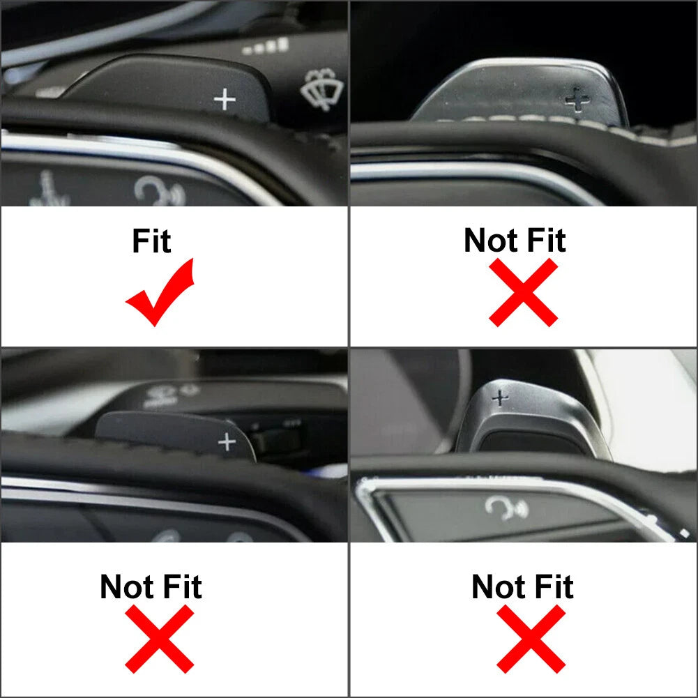 Steering Wheel Shift Paddle Extensions for Audi A3 A4 A5 A6 A7 A8 Q5 Q7 S3 S5 (2010–2023)