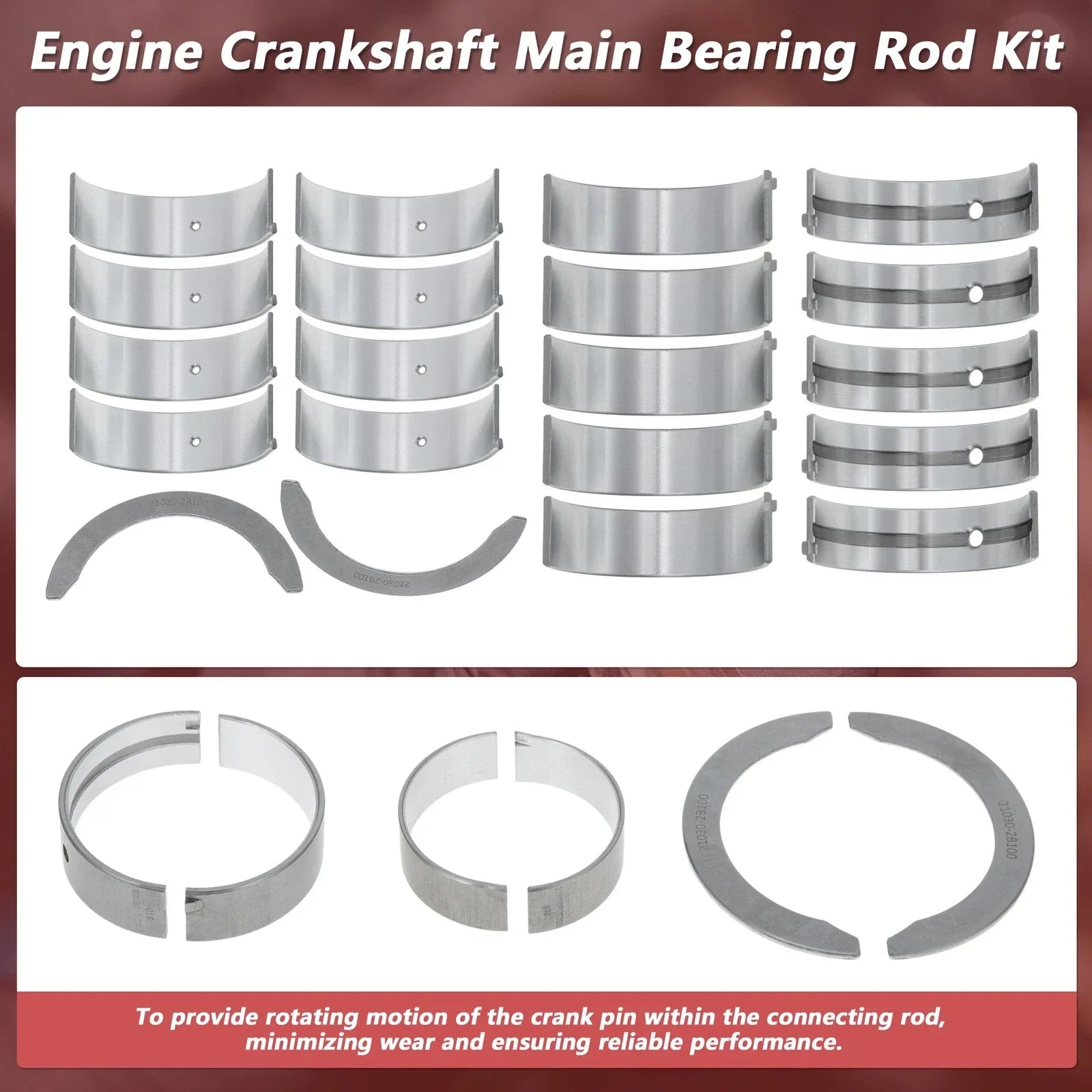 Main Bearing & Connecting Rod Bearing Kit for Hyundai Accent (2000-2005)