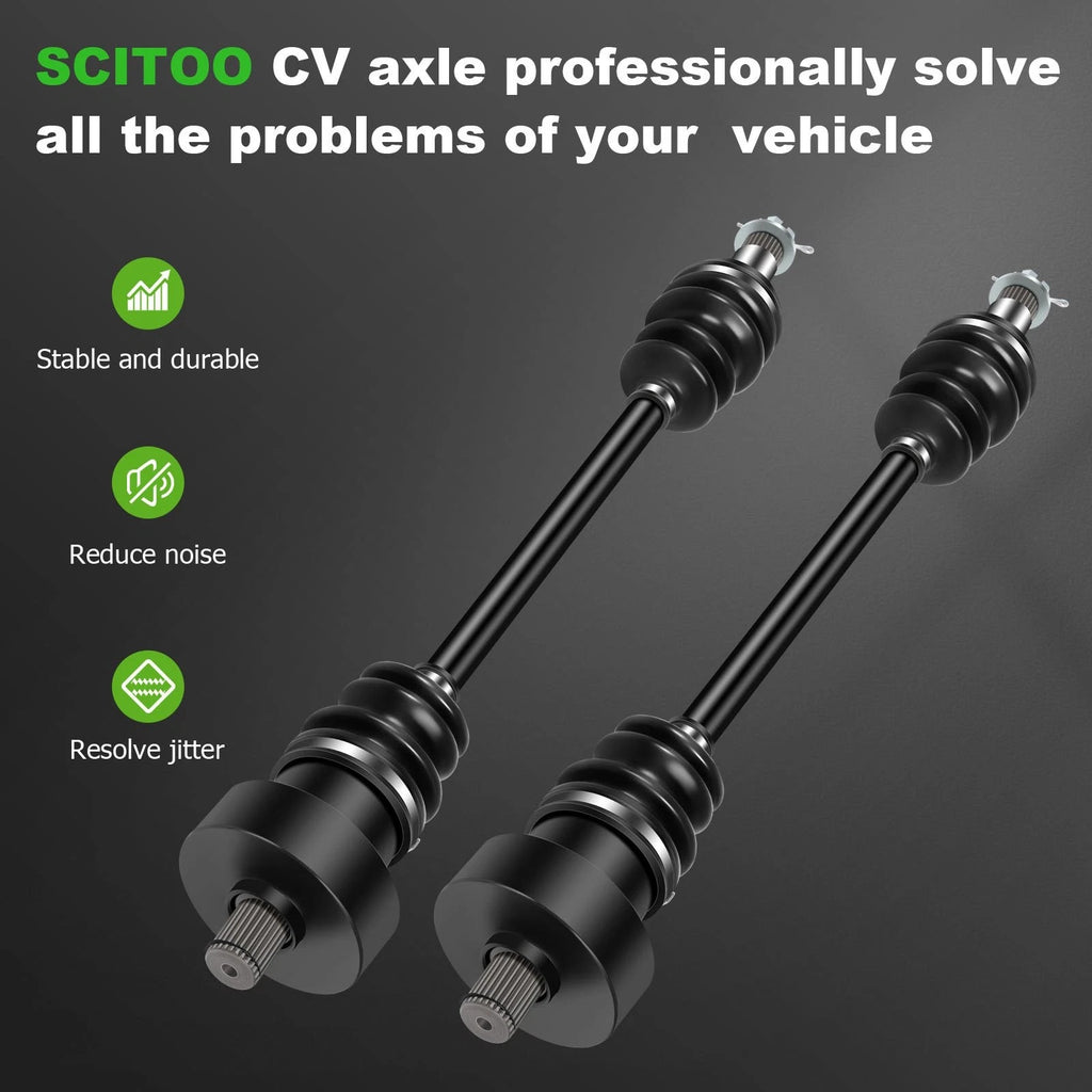 Set of 2 Rear CV Axle Half Shafts for Arctic Cat Prowler 650 XTZ 1000