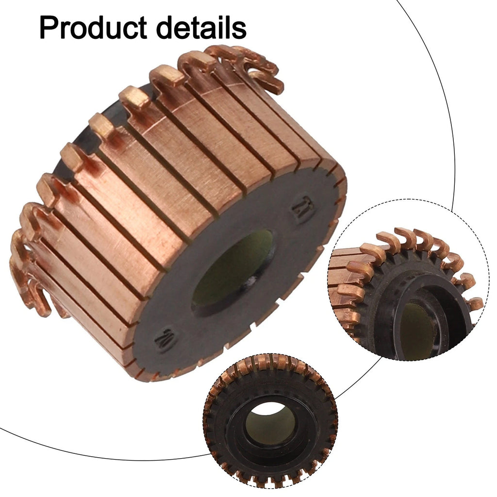 2X 8 x 13(14 5)mm Copper Tone Commutator for Boost Motor Efficiency