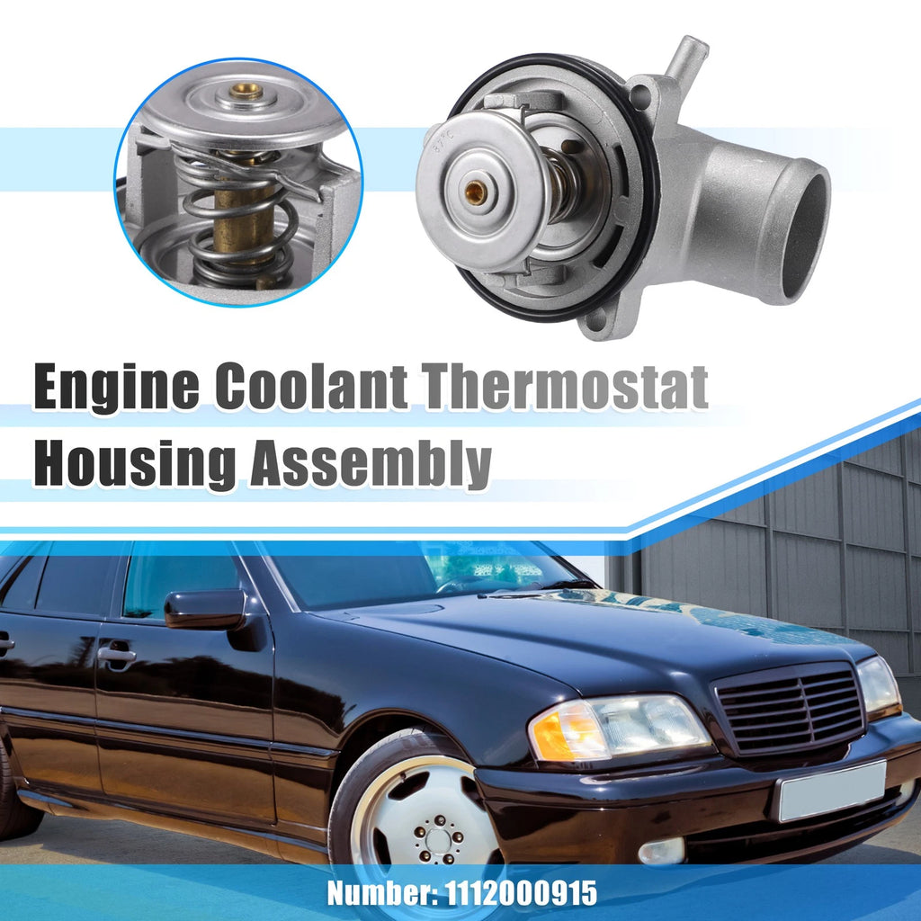 Engine Coolant Thermostat Housing Assembly 1112000915 for Mercedes-Benz SLK 230 (1998–2004)