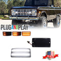 Smoked Lens Switchback LED Turn Signal Lights for Ford Bronco (1969–1977)