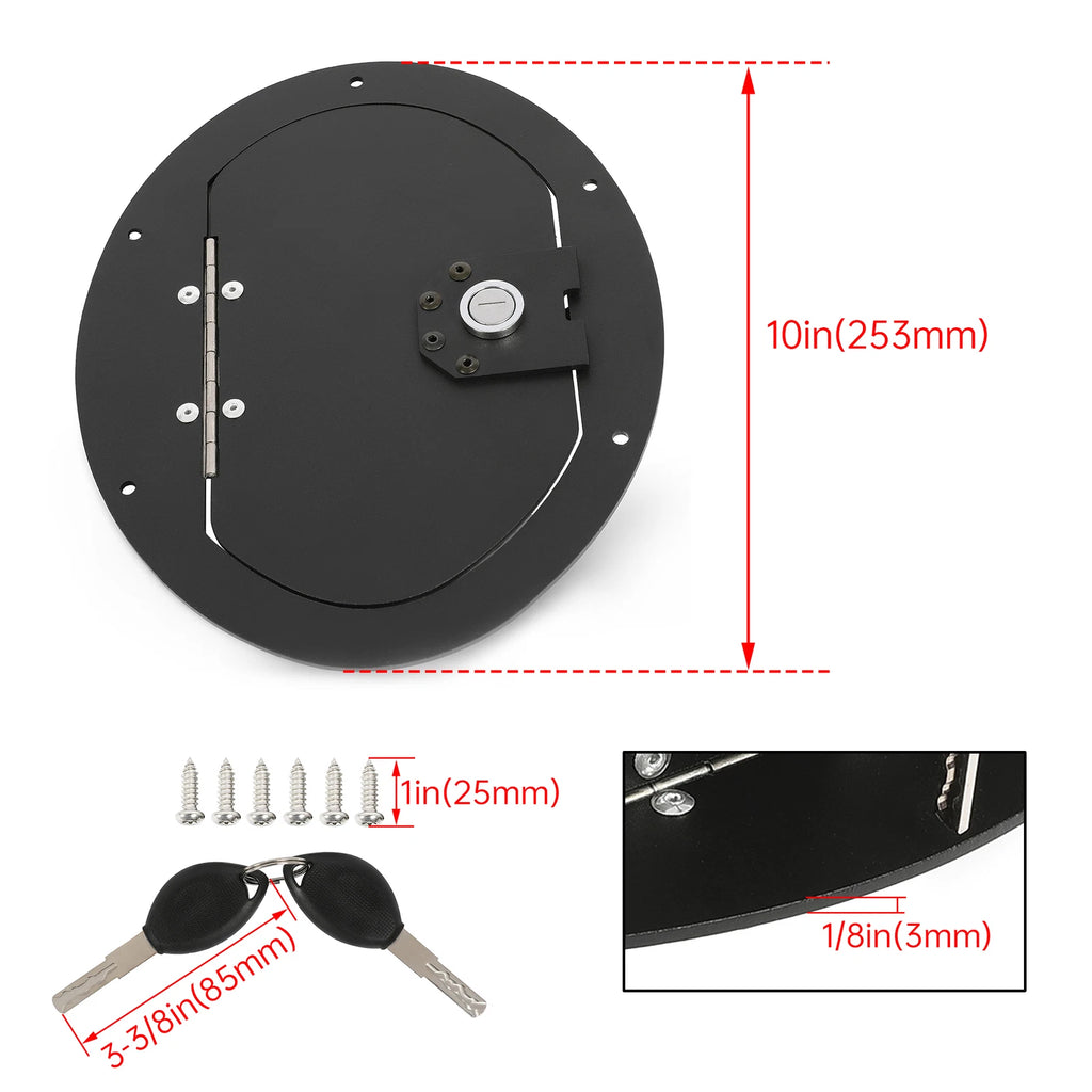 Locking Fuel Door for HMMWV & Hummer H1 (Any Model)