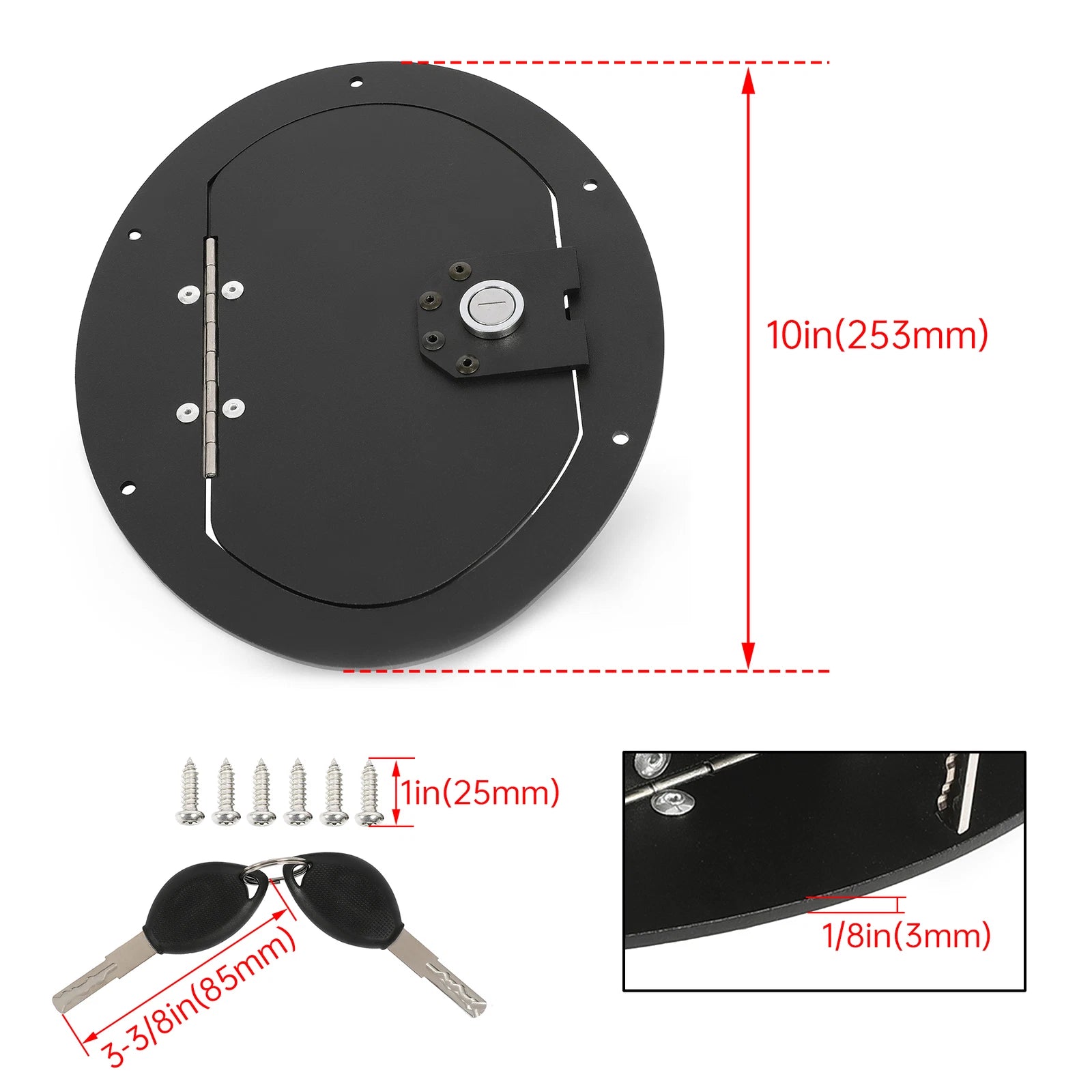 Locking Fuel Door for HMMWV & Hummer H1 (Any Model)