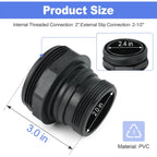 2X 2-1/2" Replacement Bulkhead Fitting CX3035F for Hayward SwimClear C2030