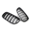 Carbo & Black Double Slat Front Kidney Grille for BMW E90 E91 325i 328i 335i (09-12)