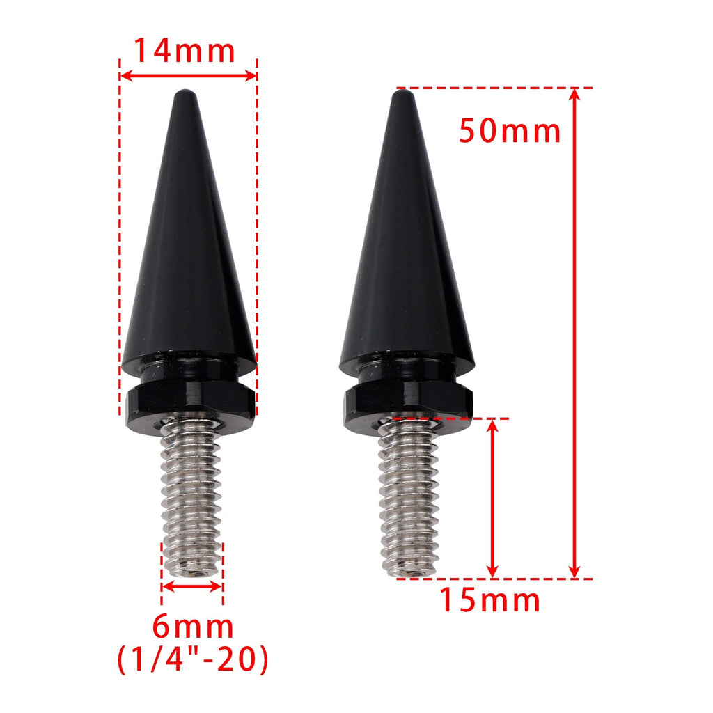 3X Spike Windshield Bolts for Harley Touring Electra Glide Street Glide (1996–2013)