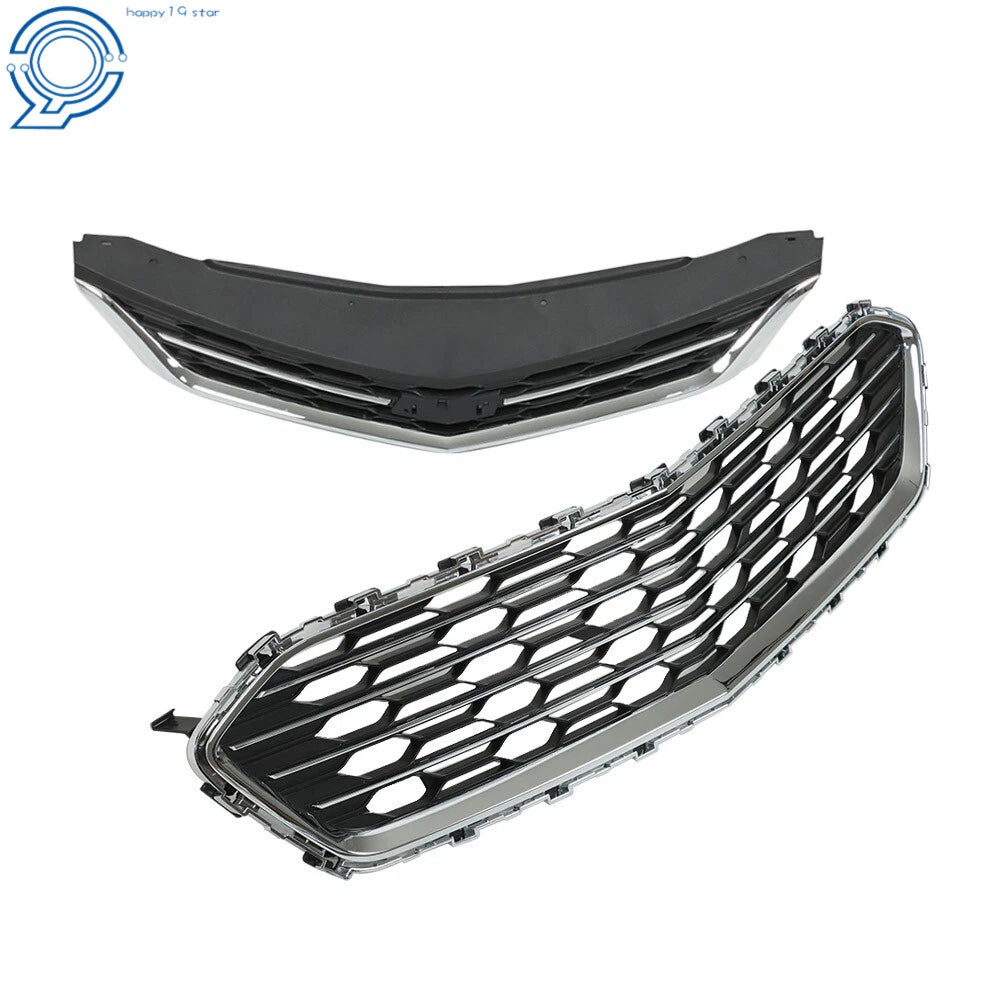 Front Upper and Lower Grille Set for Chevrolet Cruze Sedan (2016–2018)