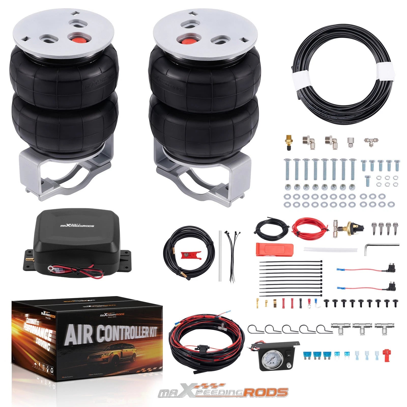Air Spring Bag Kit w/ Controller & Sensor for Silverado Sierra 1500 (1999–2006)
