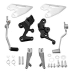 Chrome Front Driver Footrests Bracket Kit for Kawasaki Ninja 500/Z500 (2024–2025)