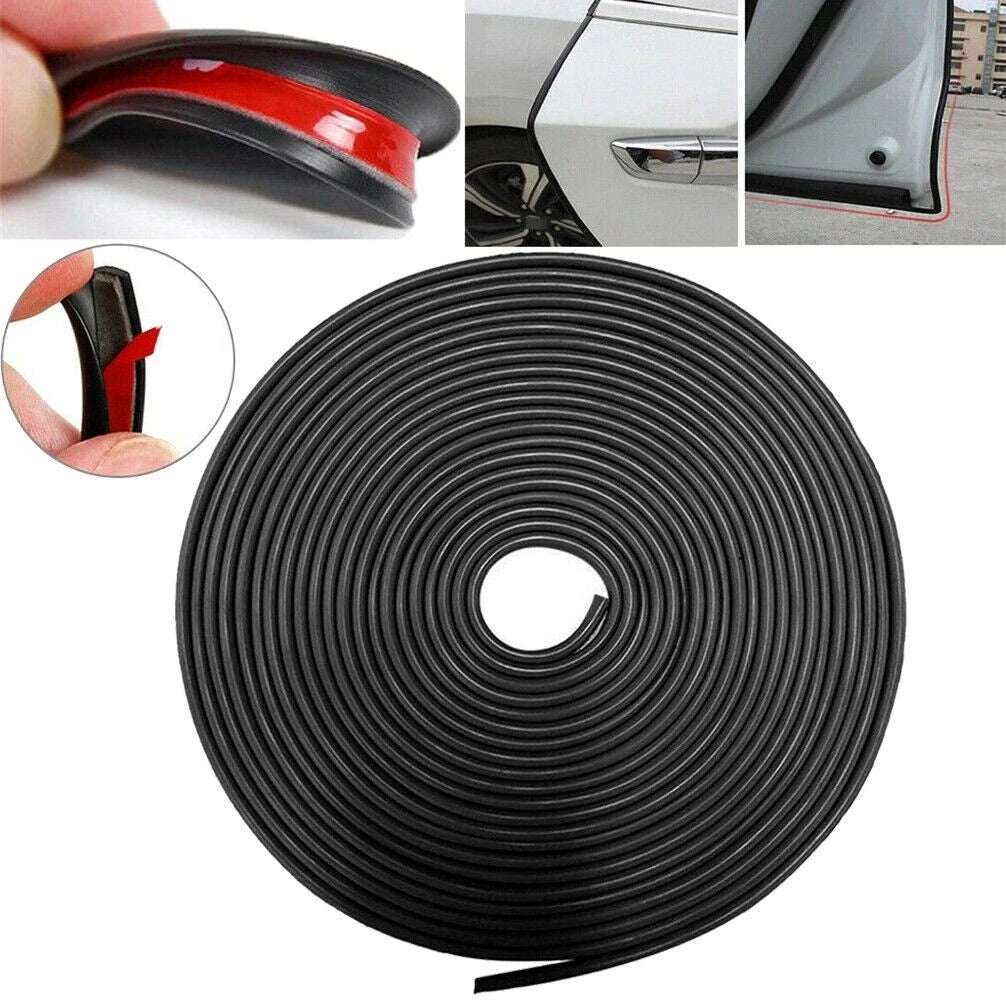 Set of 2 Rubber Door Guard Edge Trim Protectors for Universal Vehicles (32ft)
