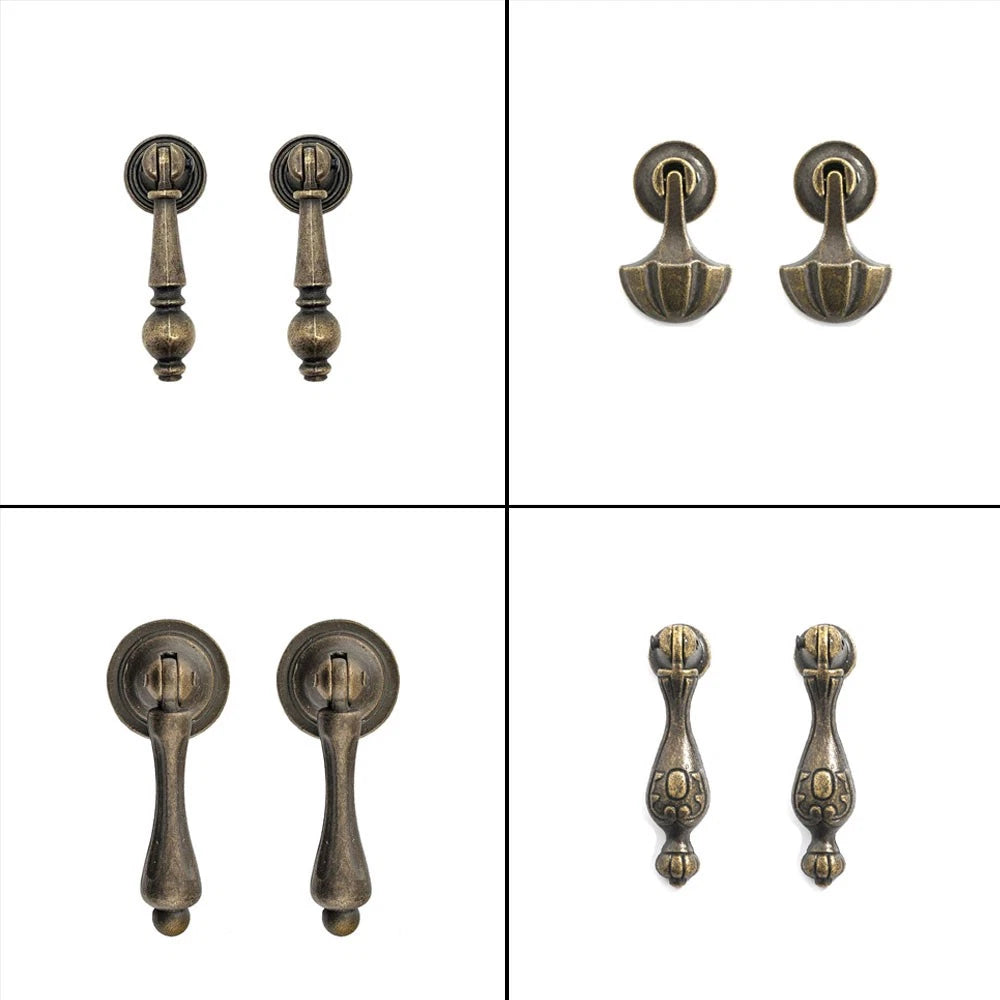 Set of 10 Retro Furniture Door Pull Handles for Cabinet Drawer (N/A)