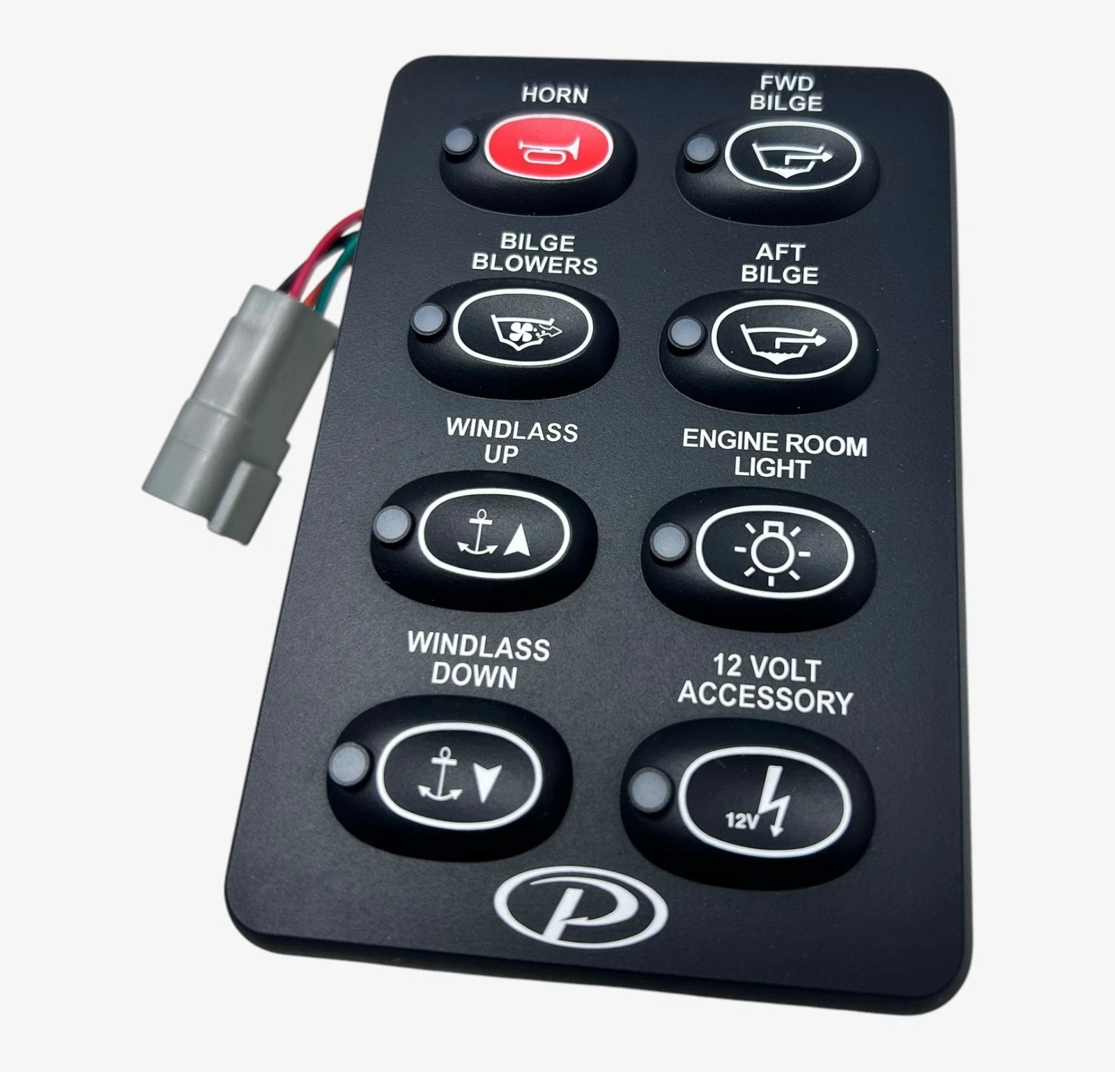 Vertical Multi Function 8 Position Helm Switch Panel for Pursuit Boats (329829)