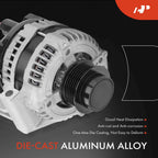 Alternator for Chevy Impala (2007â2008) 3.9L 150A 6 Groove Clutch Pulley