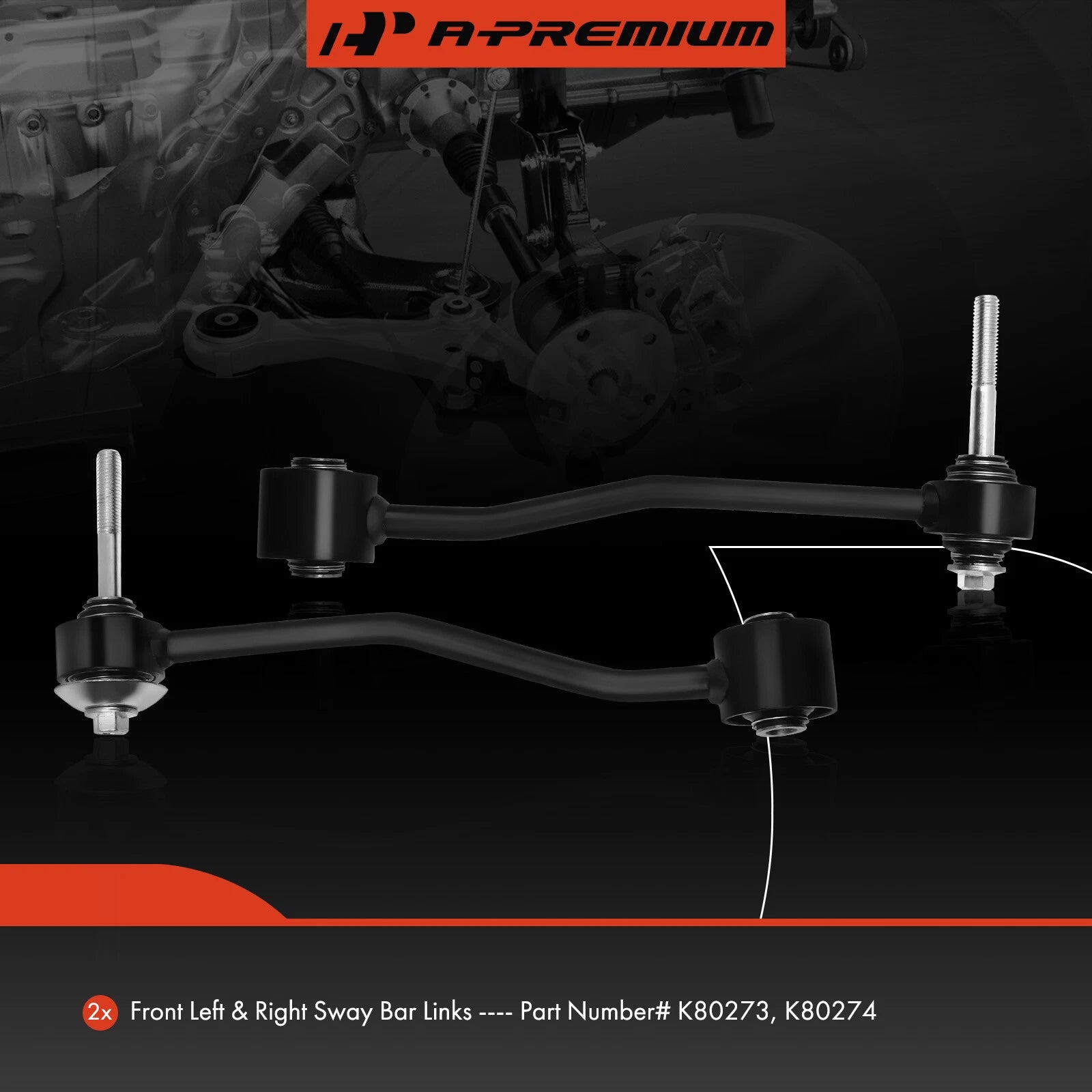 2X Front Sway Bar Link for Ford F-250 Super Duty (2000–2004)