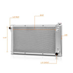3-Row Aluminum Radiator for Chevy/GMC C/K-Series Pickup (1967–1972)