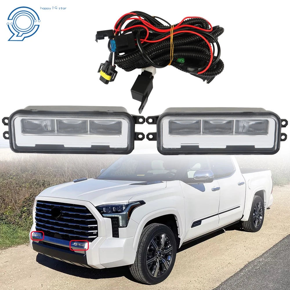 LED Fog Lights for Toyota Tundra (2022–2024) - Passenger + Driver Side