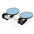 3" CNC Round Handlebar End Mirror for Motorcycle (7/8"-1" Bar)