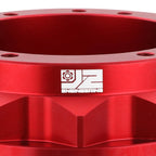 J2 Steering Wheel Hub Adapter for Ford Fairlane Mustang (1965–1969) Red Aluminum 6-Bolt