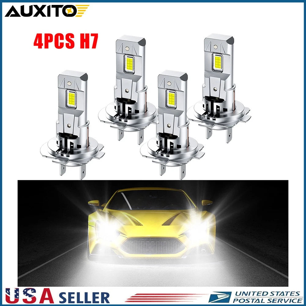 H7 LED Headlight Bulb Kit for H7 (6500K, 60000LM, CANBUS)