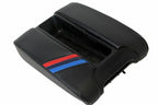 Leather Center Console Armrest Cover for BMW E39 (1997–2003) Black M Stripes
