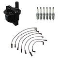 Set of 6 Denso Ignition Coil Wires & NGK Iridium Spark Plugs for C1500 K1500