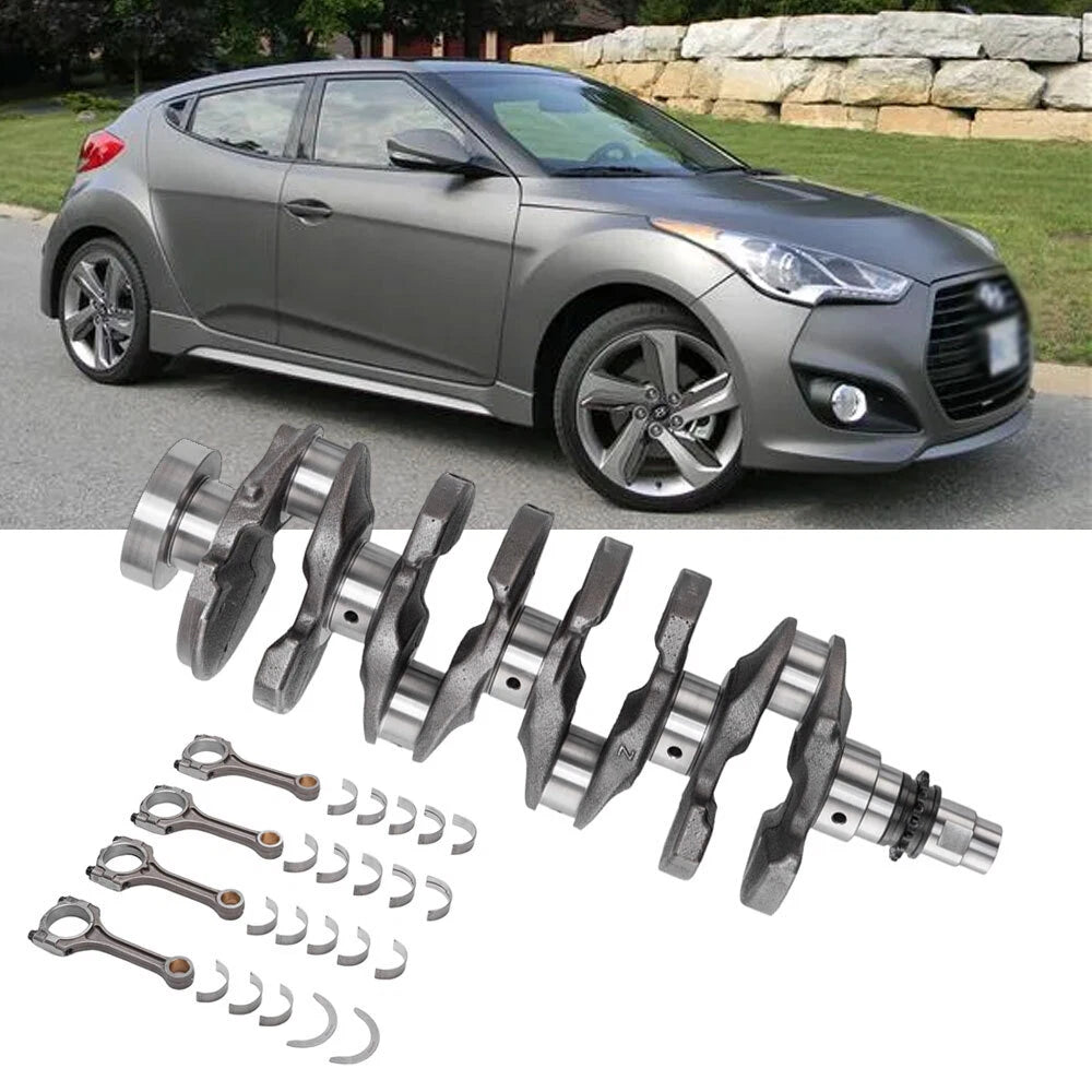Crankshaft & Con Rods & Bearing for Hyundai Kia 1.6L Turbo (2011–2023)