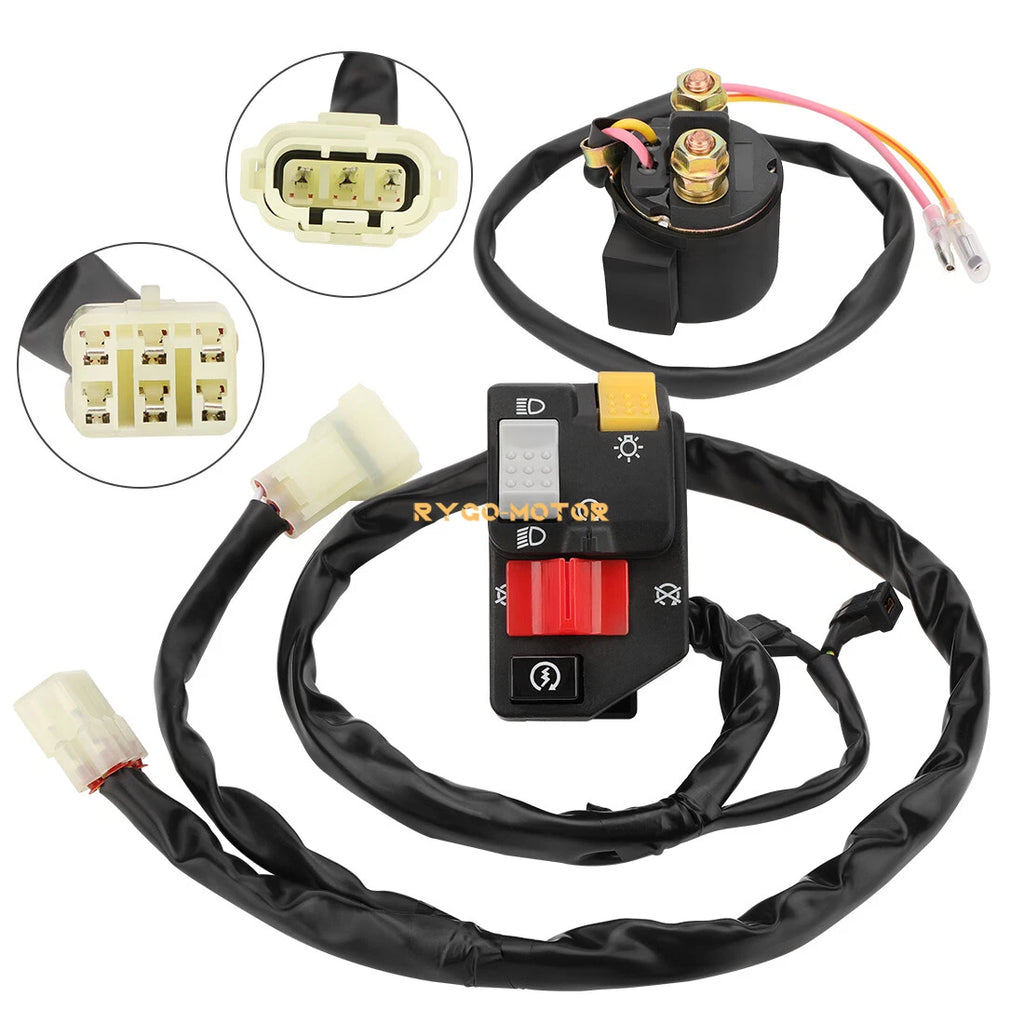 Handlebar & Starter Relay Switch for Honda TRX400EX 400EX Sportrax (1999–2004)
