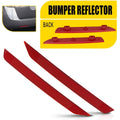 Red Lens Rear Bumper Reflector Marker Pair for Honda Odyssey (2011–2017)