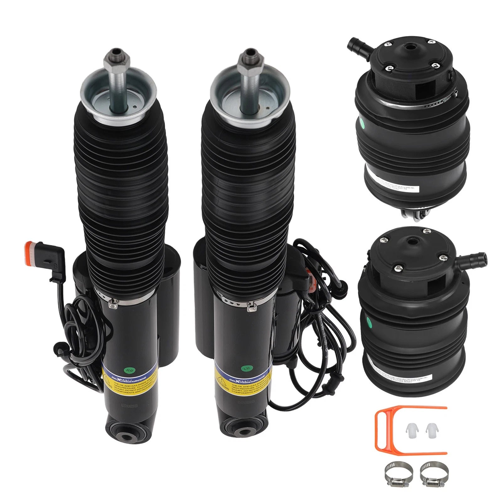 4X Rear Air Suspension Bag Struts for Mercedes Benz CLS500 550 E300 320 (2005–2010)